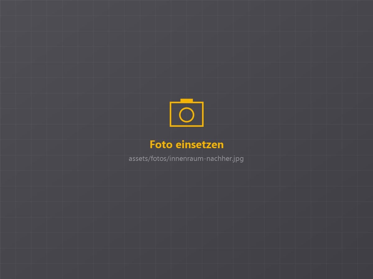 Derselbe Fahrzeuginnenraum nach der Innenraumaufbereitung
